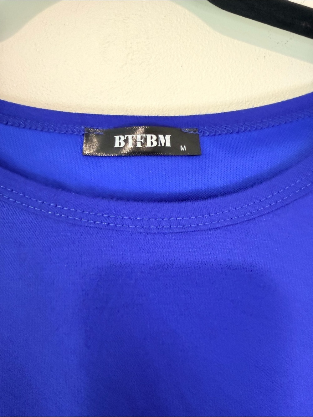 BTFBM Royal Blue Ruched Bodycon Sleeveless Mini Dress Women’s Medium - Picture 4 of 8